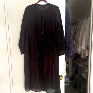 BR black Button-Up Dress